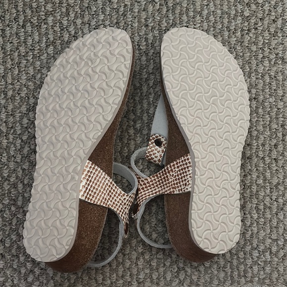 Papillio Brown Sandals Comfortable Contoured Footbed - Picture 3 of 4